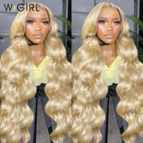 Wigirl 613 Lace Frontal Wig 13x6 Honey Blonde Body Wave Lace Front Wig Brazilian 13x4 Transparent Color Human Hair Wig For Women