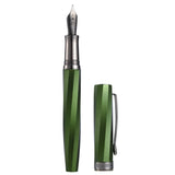 Hongdian N11 Fountain Pen EF/F Nib with Converter, Polygonal Aluminum Alloy Writing Gift Pen Set