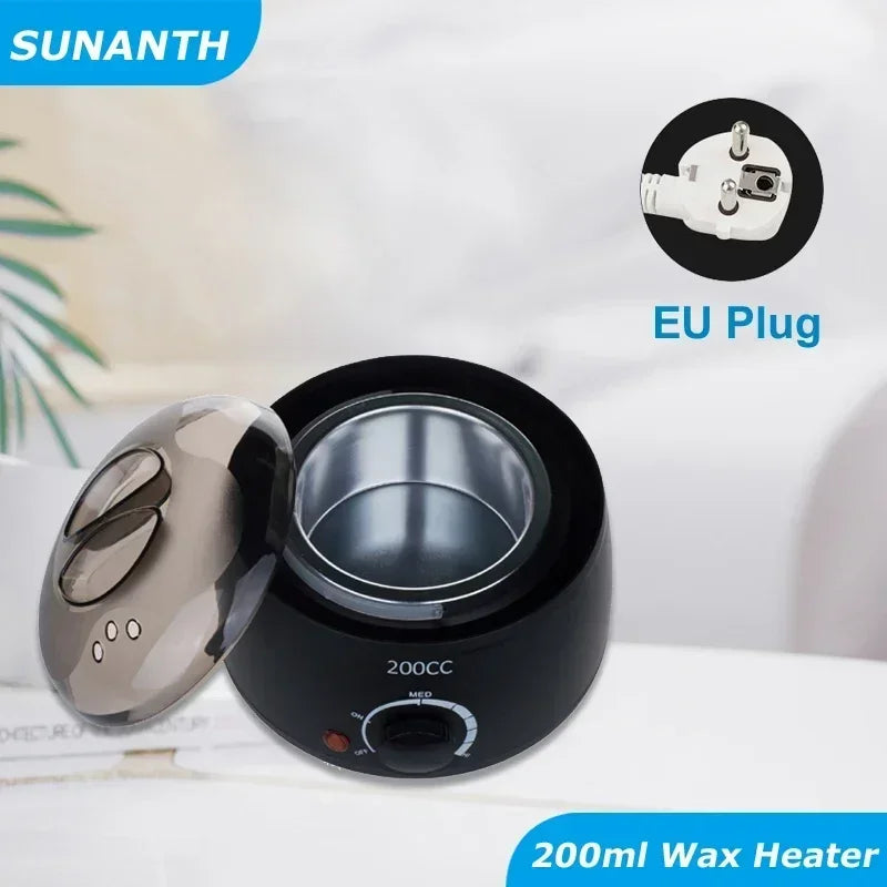 Wax Machine for Hair Removal Waxing Heater and Beans Kit Depilatory Epilator Wax-melt Pot Paraffin Warmer Heating Machine