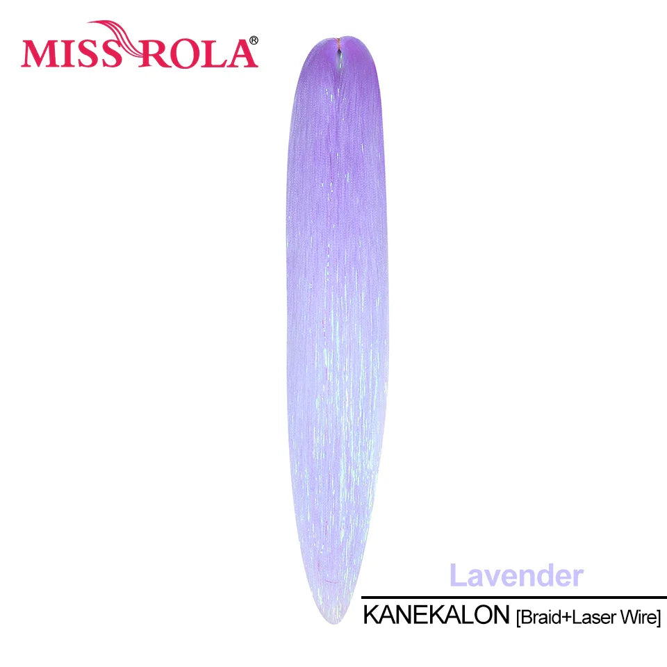 Miss Rola KANEKALON EZ Braid With Tinsel Wire DREAM OCEAN  New Color Synthetic Hair Extension Pre Stretched Twist Jumbo Braid