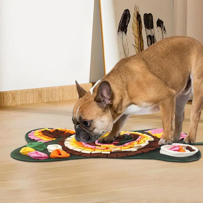 Dog Sniffing Pad Pet Mat Foraging Feeding Mat Portable Dog Training Pad Pet Rabbit Treats Feeding Mat For Small Medium Rabbits