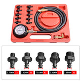 12 piece Engine Oil Pressure Test Kit Tester Car Garage Tool Low Oil Warning Devices