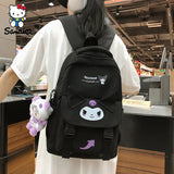 New Sanrio Bag Cartoon Kuromi Cinnamoroll My Melody Student Backpack Sanrio Leisure High capacity School Bag Birthday Gifts