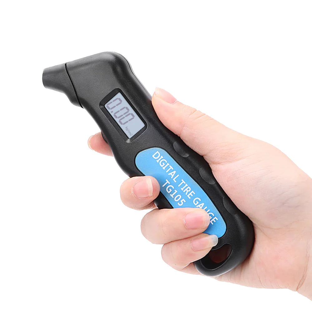 0-100Psi/7Bar Motorcycle Tire Test Gauge Tester TPMS Tyre Pressure Meter Digital Manometer Bicycle Car Accessories Universal