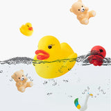 10pcs Baby Bath Toys Cute Animals Swimming Water Game Soft Rubber Float Squeeze Sound Water Shower Toys For Kids