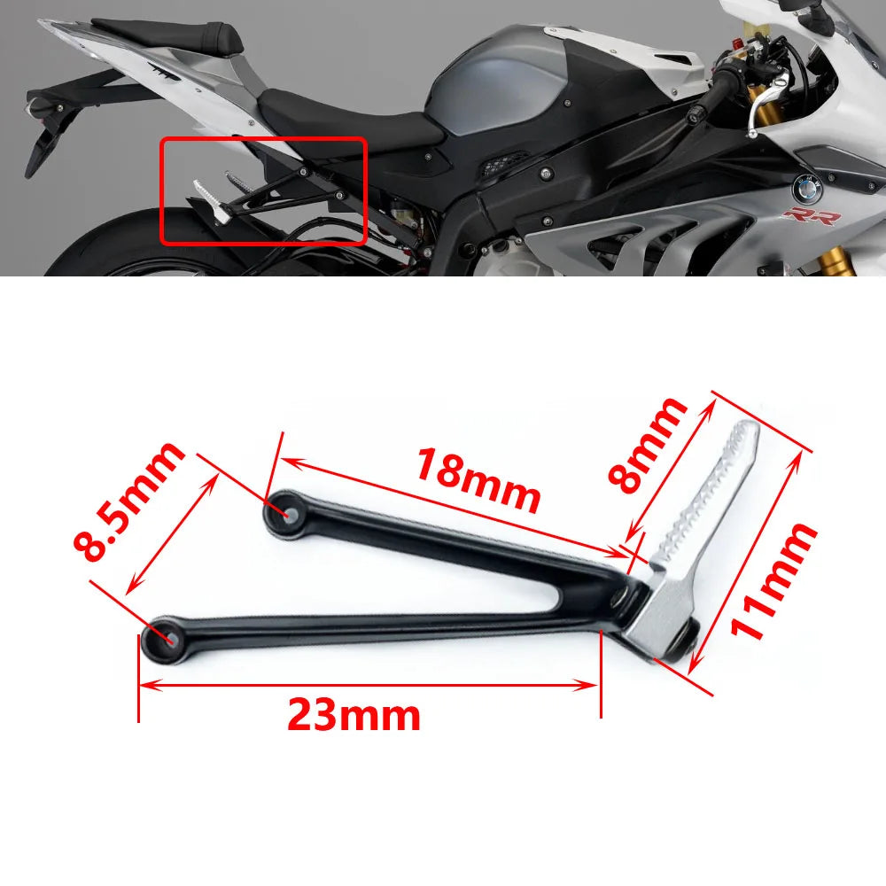 For BMW S1000RR S1000R S1000 RR R S 1000 R RR 2009-2022 2016 Motorcycle Rear Passenger Footrest Foot Peg Rest Pedal Bracket Kit