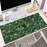 Green Plant Large Gaming Mousepad XXL Gamer Mouse Pad Size For Office Long Table Mat Kawaii Desk For Teen Girls For Bedroom