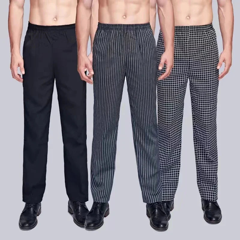 Chef Pants for Men Restaurant Kitchen Unisex Cook Works Lightweight Baggy Trousers chef accessories chef  Bottoms uniform men