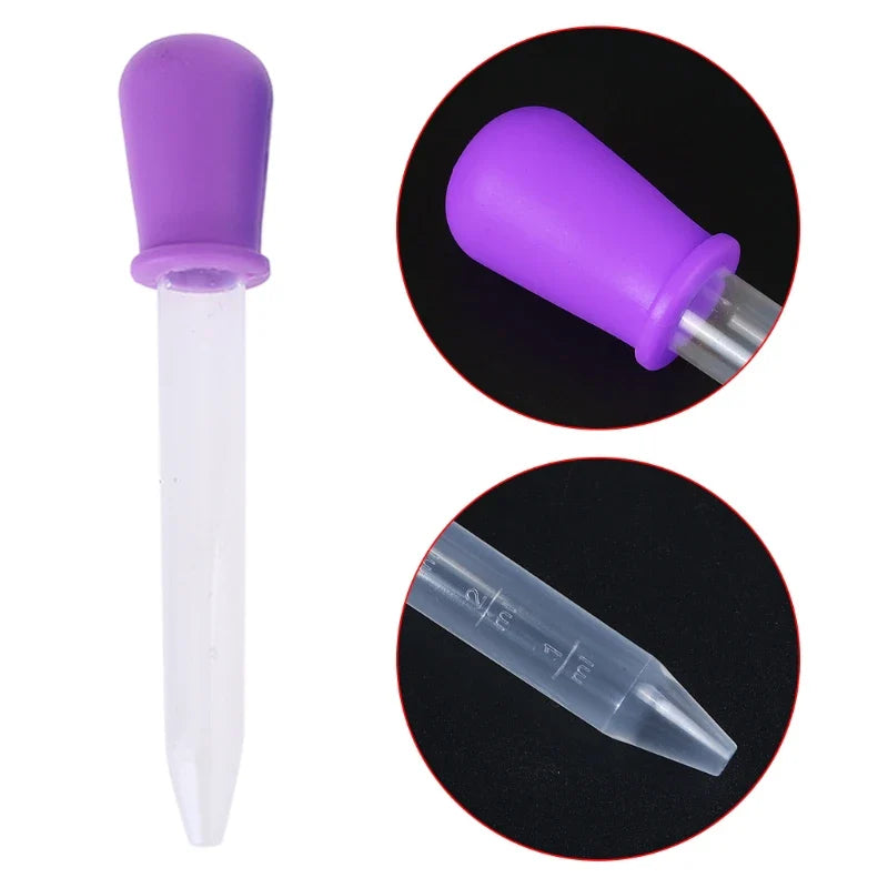 10 Pcs Baby Dropper Medicine Feeder Child Medicine Device Silicone Pipette Liquid Food Dropper Infant Utensils 5ml