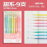 12 Colors/Set Glitter 1.0MM Gel Pens Set for School Office Coloring Book Journals Drawing Doodling Art Markers Promotion Gel Pen