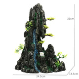 Fish Tank Plant Rockery Multi-style Aquarium Decoration,Resin Artificial Building Cave Aquarium Landscaping Ornament Decor