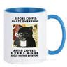 Funny Cat Mugs Coworker Gifts Coffee Spelled Backwards Is Eeffoc Coffeeware Mugen Home Decal Tableware Drinkware Tea Cup Teaware