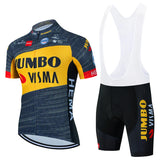 2023 Cycling Kit Men JUMBO Racing Team Cycling Jersey Set Summer MTB Maillot Bicycle Clothes Outdoor Equipment Cycling Clothing