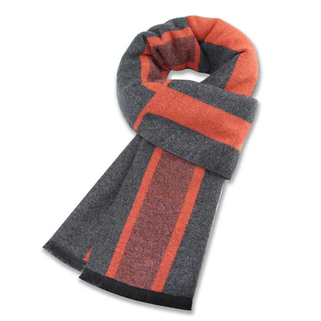 High Quality Men Scarf Autumn Winter Plaid Knitted Wool Muffler Male Business Classic Thick Warm Shawl Gentlemen Chrismas Gift