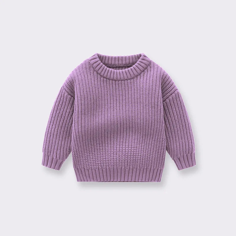 Children Baby Loose Sweater Knitted Autum Winter Baby Boy Girl Clothes Round Neck Kid Toddler Girl Boy Pullover Baby Outerwear