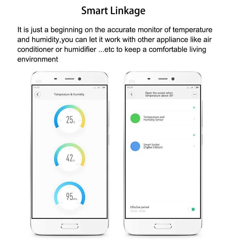 Aqara Temperature Sensor Smart Air Pressure Humidity Environment Sensor Smart Control Zigbee Smart Home For Xiaomi home Homekit