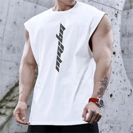 NEW Bodybuilding Sports Tank Tops Men Gyms Fitness Workout Sleeveless Shirt Male Summer Loose Undershirt Running men Vest