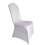 100/200pcs  White Wedding Chair Cover Polyester Spandex for Hotel Banquet Conference Celebration Exhibition