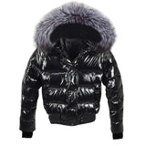 Fake Fur Parkas Waterproof Women Down Jacket 2023 Winter Jacket Women Coat Black Lady Clothing Warm Female Jacket Short Parka