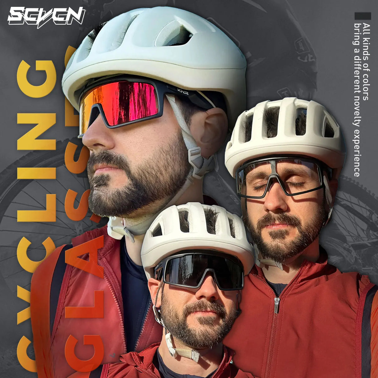 SCVCN Outdoor Polarized Cycling Sunglasses MTB Road UV400 Climbing Goggles Men Woman Driving Bike Bicycle Cycling Eyewear Hiking