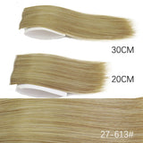 AZQUEEN Synthetic 20cm/30cm Invisible Straight Pads Clip In One Piece Hair Extension Top Side Cover Fluffy Hairpiece For Women