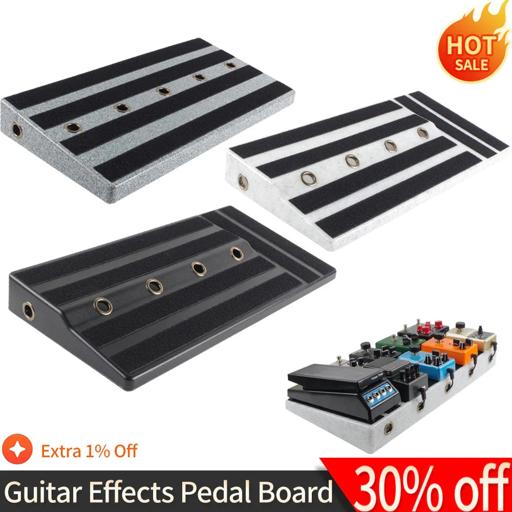 Guitar Pedal Board Rockhouse Guitar Effects Pedal Board Sturdy PE Plastic Guitar Pedalboard Case Guitar Pedal Guitar Accessories