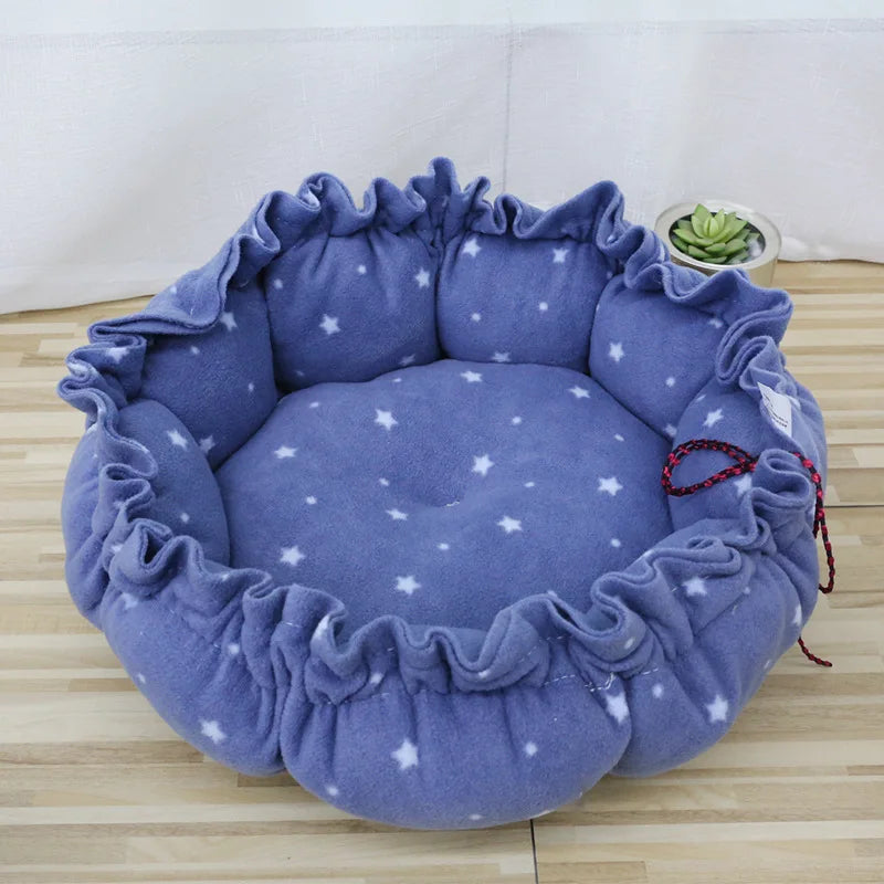 Dog Bed Small Medium Dogs Cushion Soft Cotton Winter Basket Warm Sofa House Cat Bed for Dog Accessories Pet Supplies