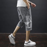 Summer Men's Casual Cotton Cargo Shorts Overalls Long Length Multi Pocket Hot breeches Military Capri Pants Male Cropped Pants