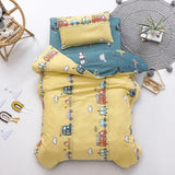 Children's Cotton Three-piece Set Kindergarten Nap Cartoon Bed Sheet Quilt Cover Cotton Bedding Kit Pillowcase CP27