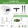 Automatic Plant Flower Watering Pump Home Sprinkler Drip Irrigation Device 2/4/8/16 Heads Pump Timer System Kit Garden Tool