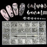 2800pcs Luxury Shiny Diamond Nail Art Rhinestones Crystal Decorations Set AB Glass 1pcs Pick Up Pen In Grids Box 21 Shape