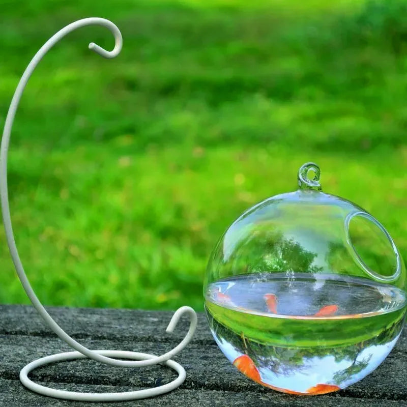 Mini Fish Tank Aquarium Accessories Goldfish Glass Fishbowl Fishing Hydroponics Terrarium Plant Flower Pot Pet Jellyfish Carp