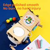 Hot Sales 2023 New CE UKCA Montessori Sensory Baby Toys Kids Wooden Activity Board Busy Block Cube For Children Daycare