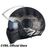 Modular Motorcycle Helmet Full Face Helmet Open Face Helmet Double Lens DOT ECE APPROVED OP12A Man Woman Retro Moto Helmets