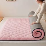 Bed Mattress Thickness Bedding Mat Tatami Mat Winter Warm Thick Soft Plush Mattress Breathable Student Dormitory