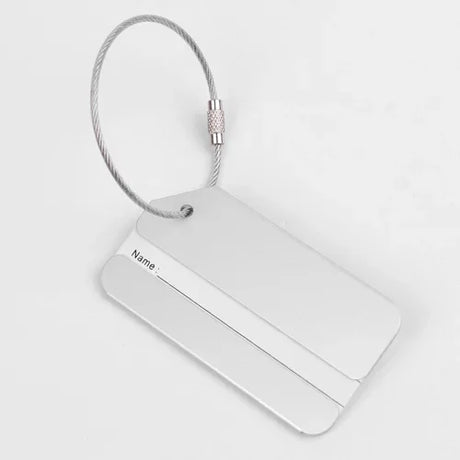 Suitcase Address Label Holder Fashion Metal Luggage Tags Baggage Name Tags Aluminium Alloy Luggage Tag Travel Accessories