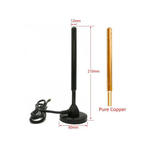 433MHz Lora Antenna 35dbi Long Range Antenna SMA Male with Magnetic Base for Internet Communication Ham Radio Signal Booster