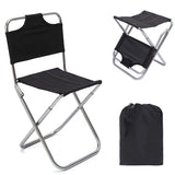 Outdoor Chair Camping Portable Folding Aluminum Foldable Fishing Chair Stool Seat Hiking Tools Picnic Camping Stool MIni Storage