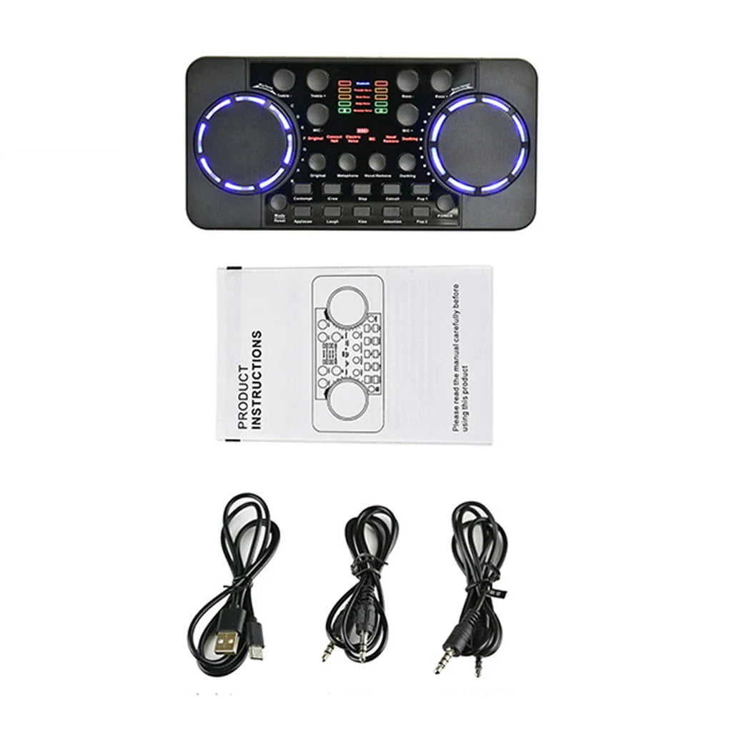 Sound Card V300 Pro Audio Mixers Effects Mixer Recording Accessories Voice