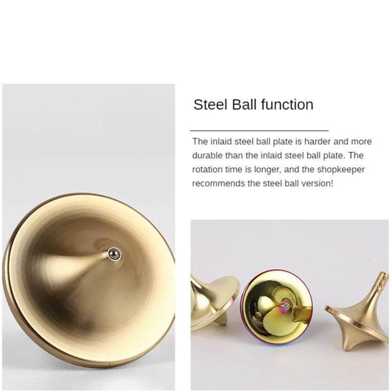 Gyroscope Inception Space Metal Brass Spinning Top Fidget Toys Gyro Creative Desktop Small Mini Hand Spinner for Kids Adults