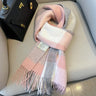 High Quality 100% Wool Scarf Female Fashion Classic Soft Cashmere Muffler Women Warm Thermal Shawl Outside Autumn Winter