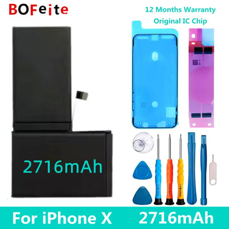 Original 0 Cycle Replacement Bateria for IPhone 6 6S 7 8 Plus X XR XS Max 11 12 MINI 13 14 Pro Max Mobile Phone Battery