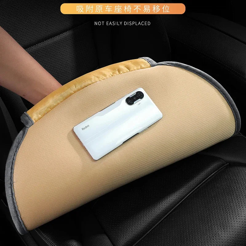 Winter short plush car single piece seat cushion thickened warm front single seat square cushion rear row long cushion