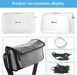 Varon 3L/min Portable Oxygen Concentrator Household Small Battery Oxygen Bar O2 Inhaler Machine Car Charger Pulse Flow O2