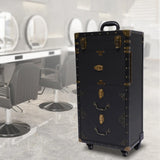 Rolling Lockable Makeup Hairdressing Trolley Stylist Beauty Salon Cosmetic Salon Tool Trolley Auxiliary Cart with Wheels