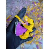 Genuine Disney Princess Rapunzel Figure Doll Assembly Toy Ornaments Accessories Fantasy Figurines Children Present