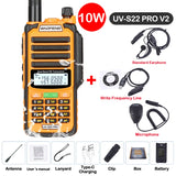 Baofeng UV S22 PRO V2 IP68 Walkie Talkie Waterproof Dual Band 136-174/400-520MHz Ham Radio Upgraded Of UV9R UV5R Pro 50KM Range