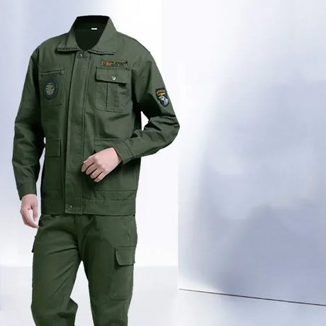 Work Uniform For Men Workshop Warehouse Factory Mechanic Garage Security Working Cloth Army Uniform Wear Resistant Anti Scald