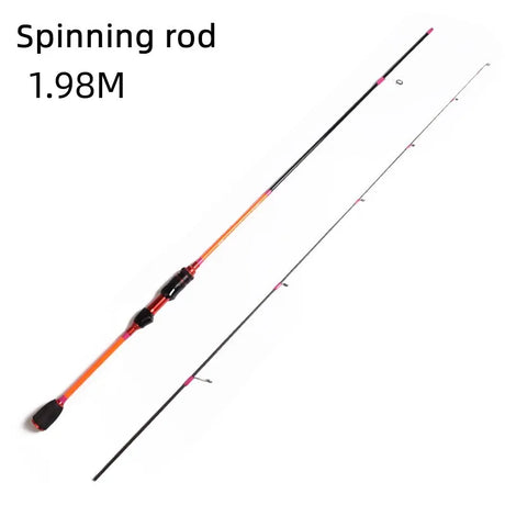 Mavllos Delicacy Solid Tip Bass Spinning Rod, Carbon Ultralight BFS Casting Rod Lure 0.6-8g/0.8-10g UL/L Tips Trout Fishing Rod