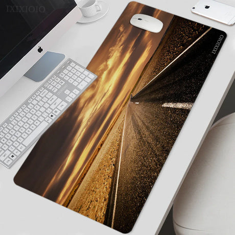 Mouse Pad Gaming Highway Scenery XL HD New Computer Mousepad XXL MousePads Mechanical Keyboard Pad Office Soft Carpet Mice Pad